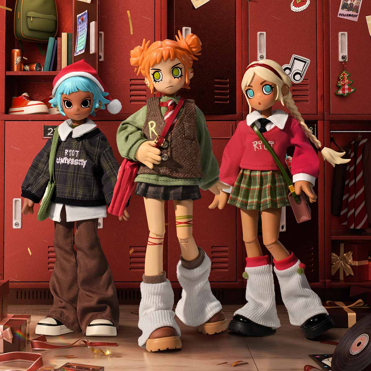 POPMART　Peach　Riot　WINTER　BREAK　 Gigi 単品 Peach Riot Winter Break OOTD Series 1/8 Action Figure - POP MART