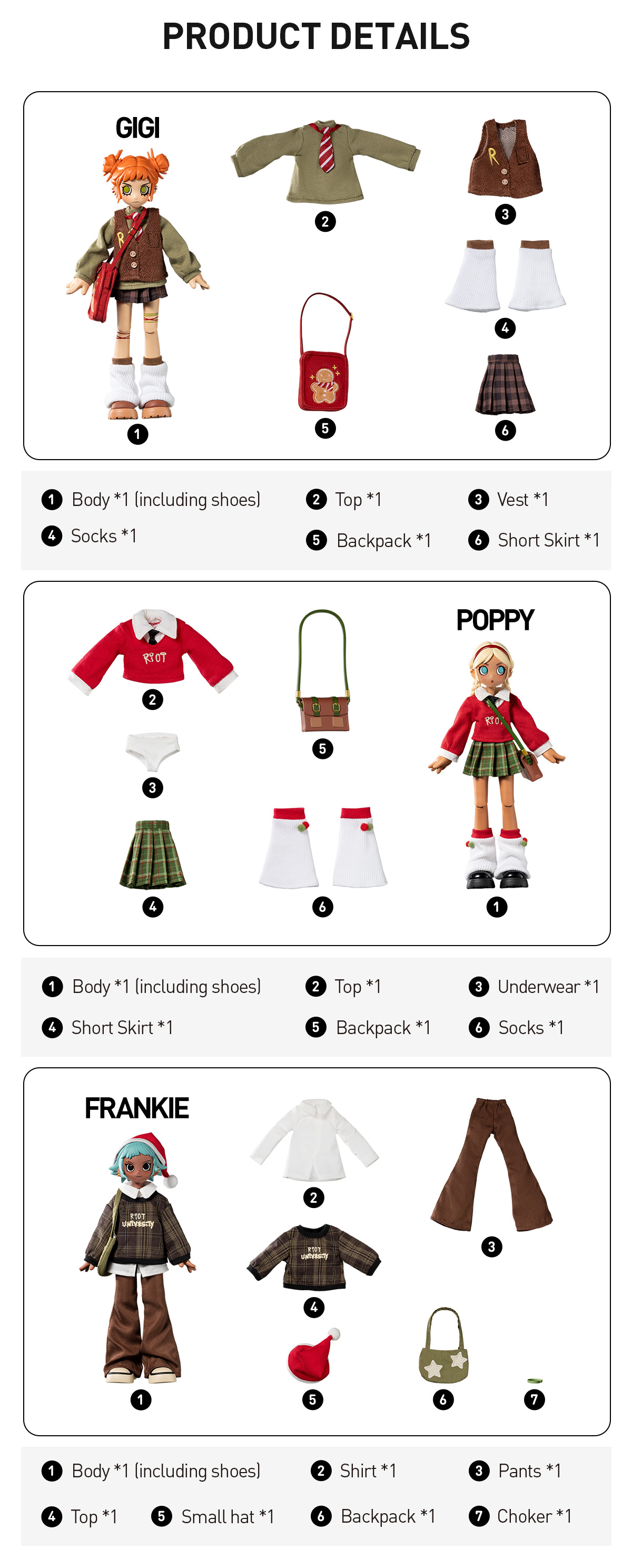 Peach Riot Winter Break OOTD Series 1/8 Action Figure - POP MART