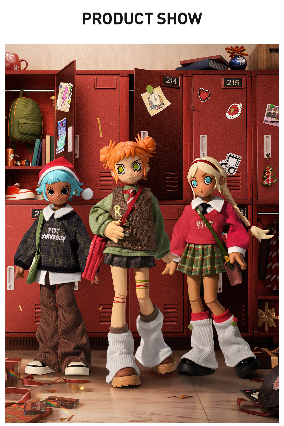 Peach Riot Winter Break OOTD　POPPY Peach Riot Winter Break OOTD Series 1/8 Action Figure - POP MART