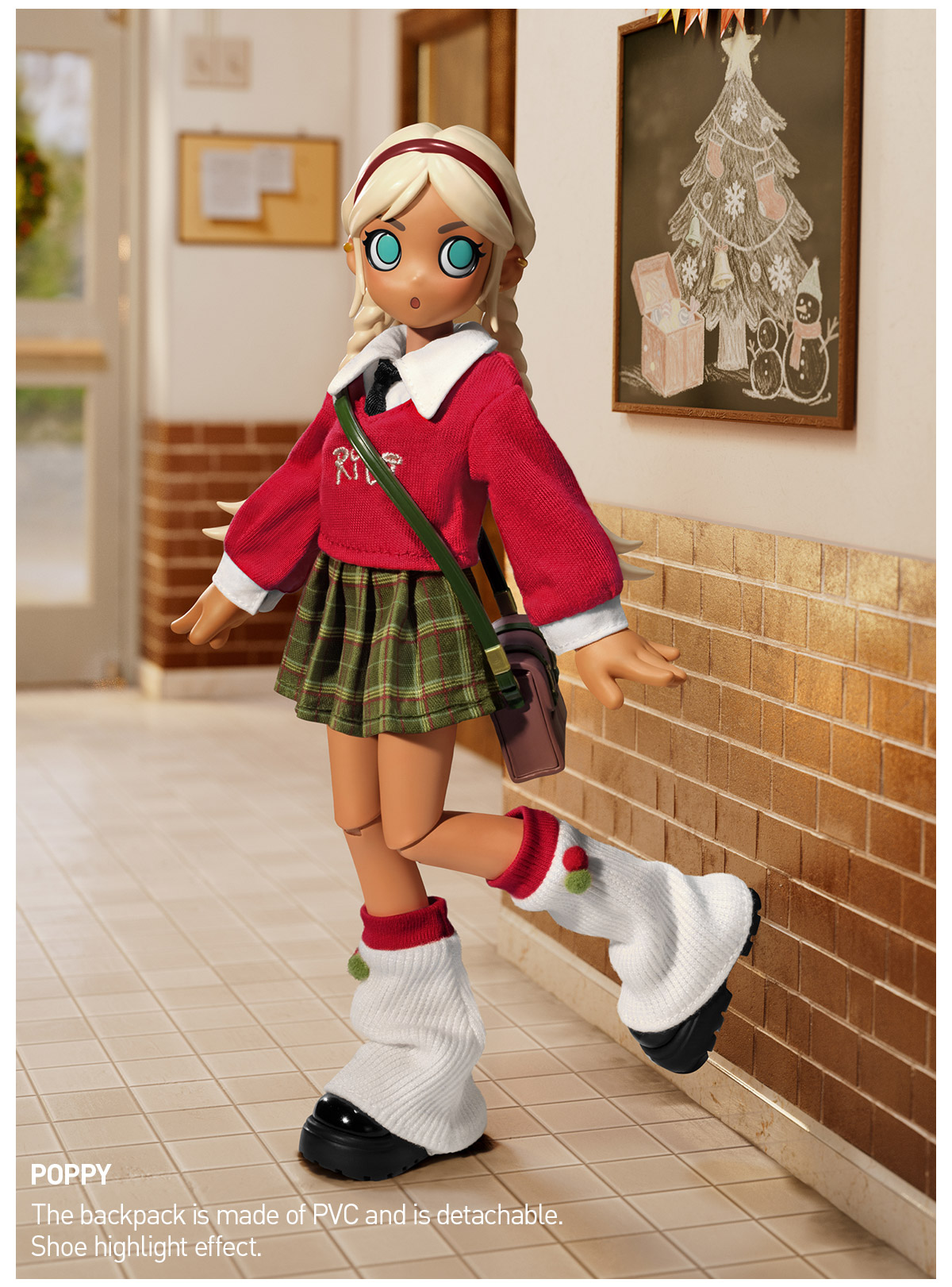 POPMART　Peach　Riot　WINTER　BREAK　 Gigi 単品 Peach Riot Winter Break OOTD Series 1/8 Action Figure - POP MART