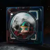 POP MART-MEGA SPACE MOLLY Hello, Moon "IN SPACE" 3D Painting - Banner 1