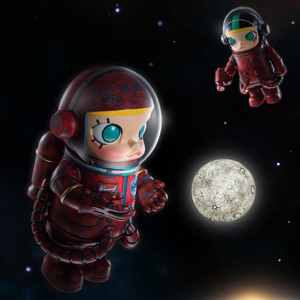 MEGA SPACE MOLLY 1000% Hello,Moon - POP MART (United States)