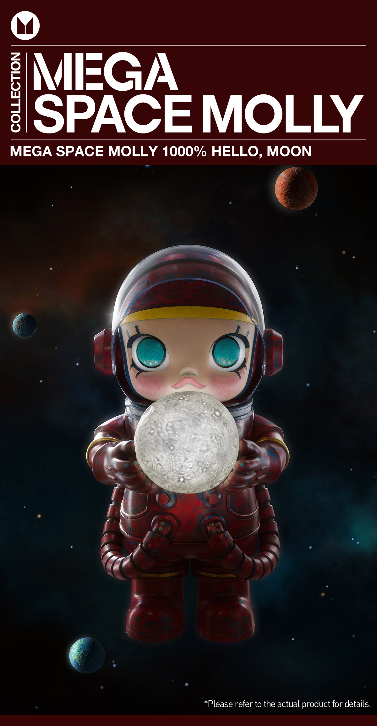 MEGA SPACE MOLLY 1000% Hello,Moon - POP MART (United States)