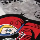 POP MART-MEGA SPACE MOLLY Hello, Moon Irregular-shaped Floor Rug - Banner 2
