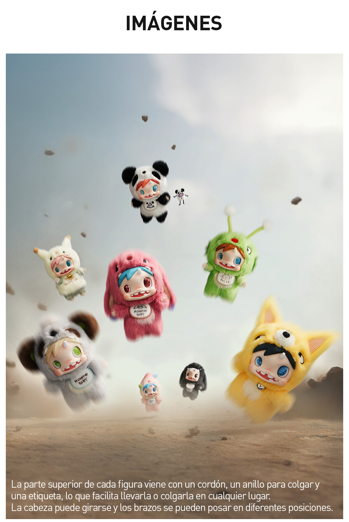 POP NOW:POLAR-Monster Baby Collection Series Plush Pendant Ver.1
