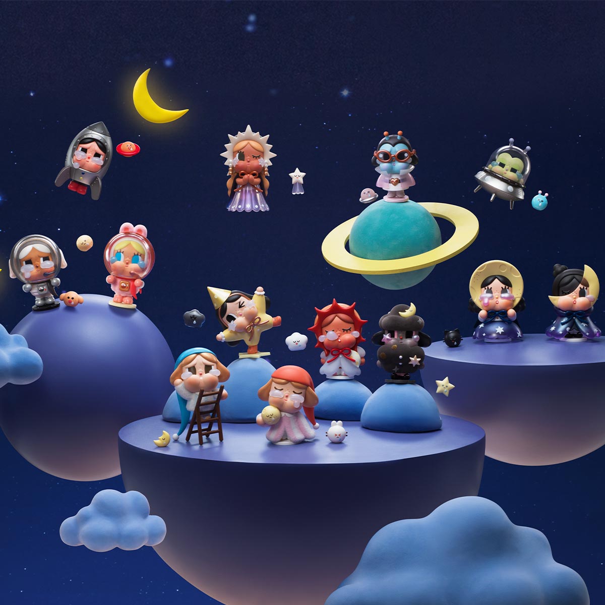 ポップマート　CRYBABY cryingbaby to the moon CRYBABY CRYING TO THE MOON SERIES FIGURES - POP MART (United States)