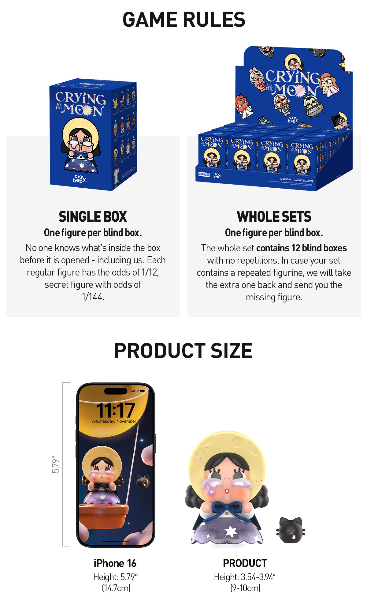 CRYBABY CRYING TO THE MOON SERIES FIGURES|POP MART US Official