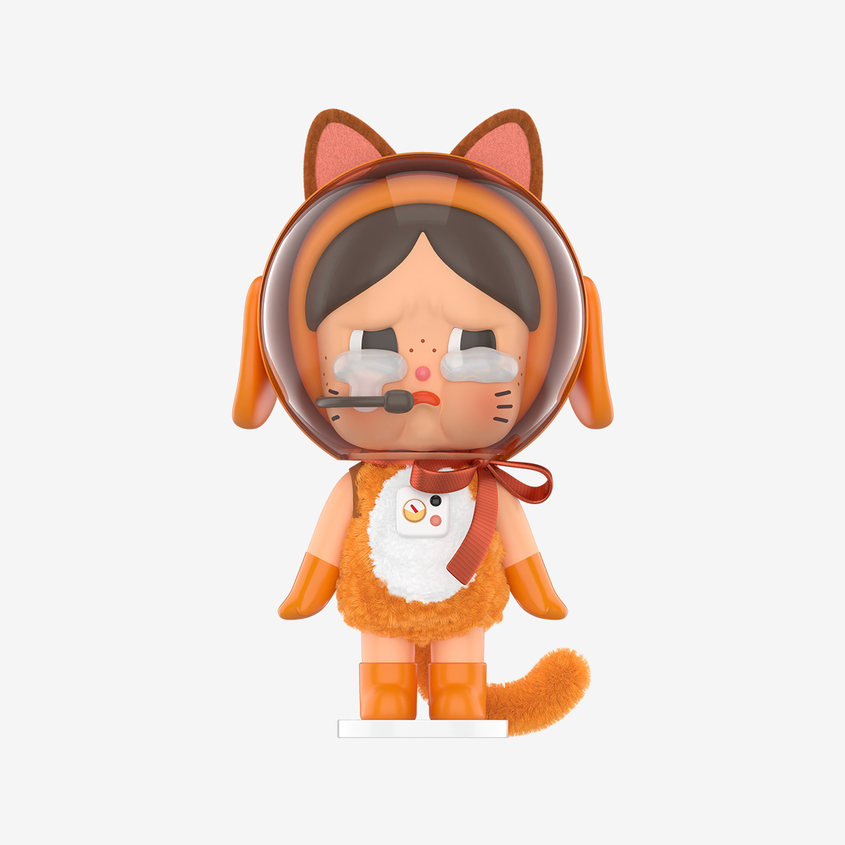 Crybaby Space Cat Figurine-Orange - POP MART (United States)