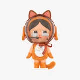 POP MART-CRYBABY - Figura"Gato astronauta en el Espacio"(Naranja)  - Banner 4