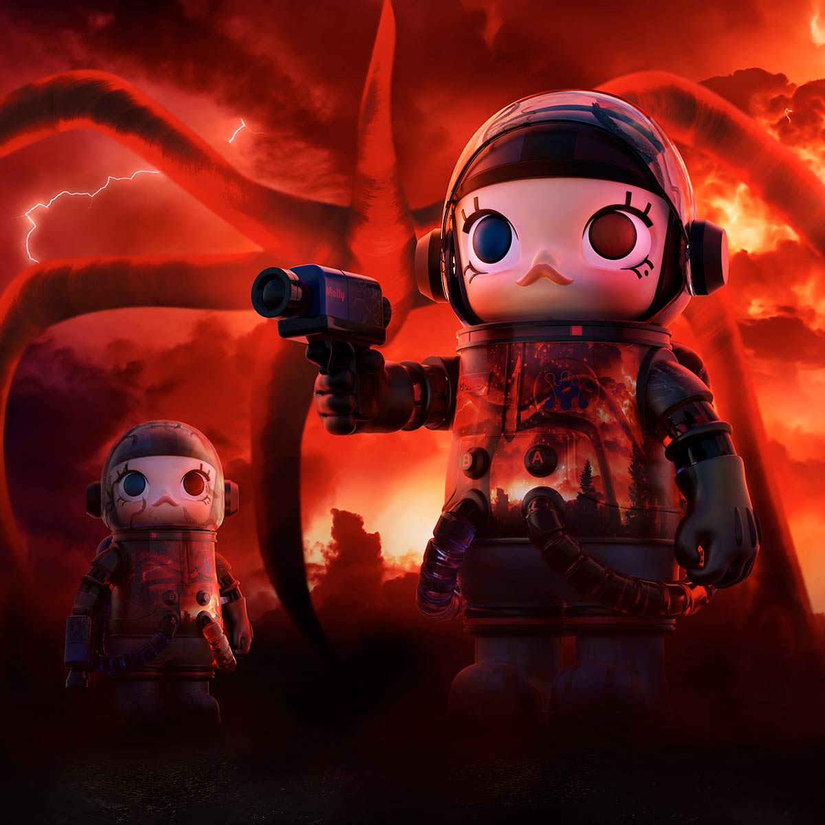 MEGA SPACE MOLLY 400% Stranger Things - POP MART (United States)