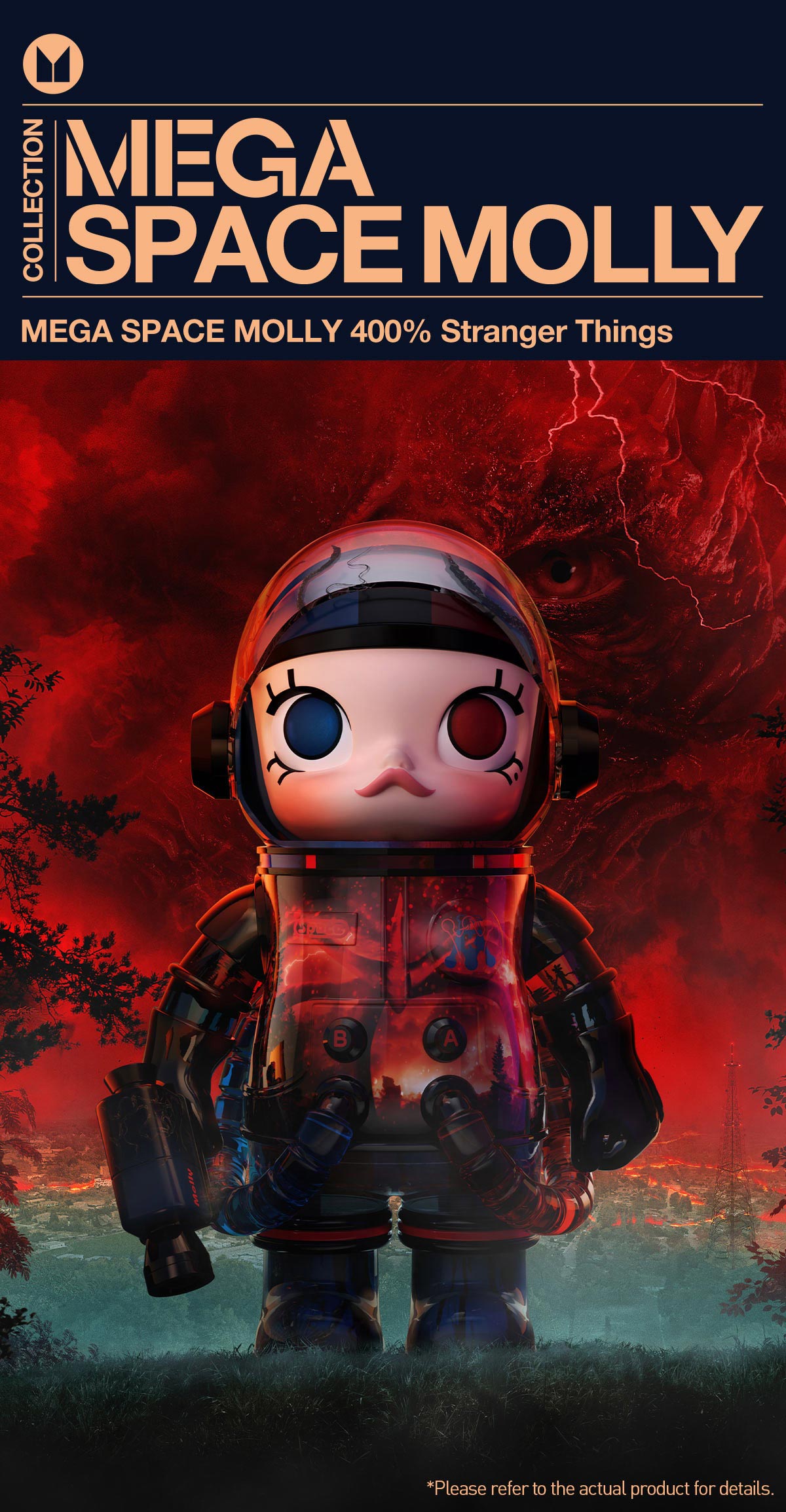 ポスター Mega Space Molly400% MEGA SPACE MOLLY 400% Trevor Andrew Pop Mart Figure Limited Japan