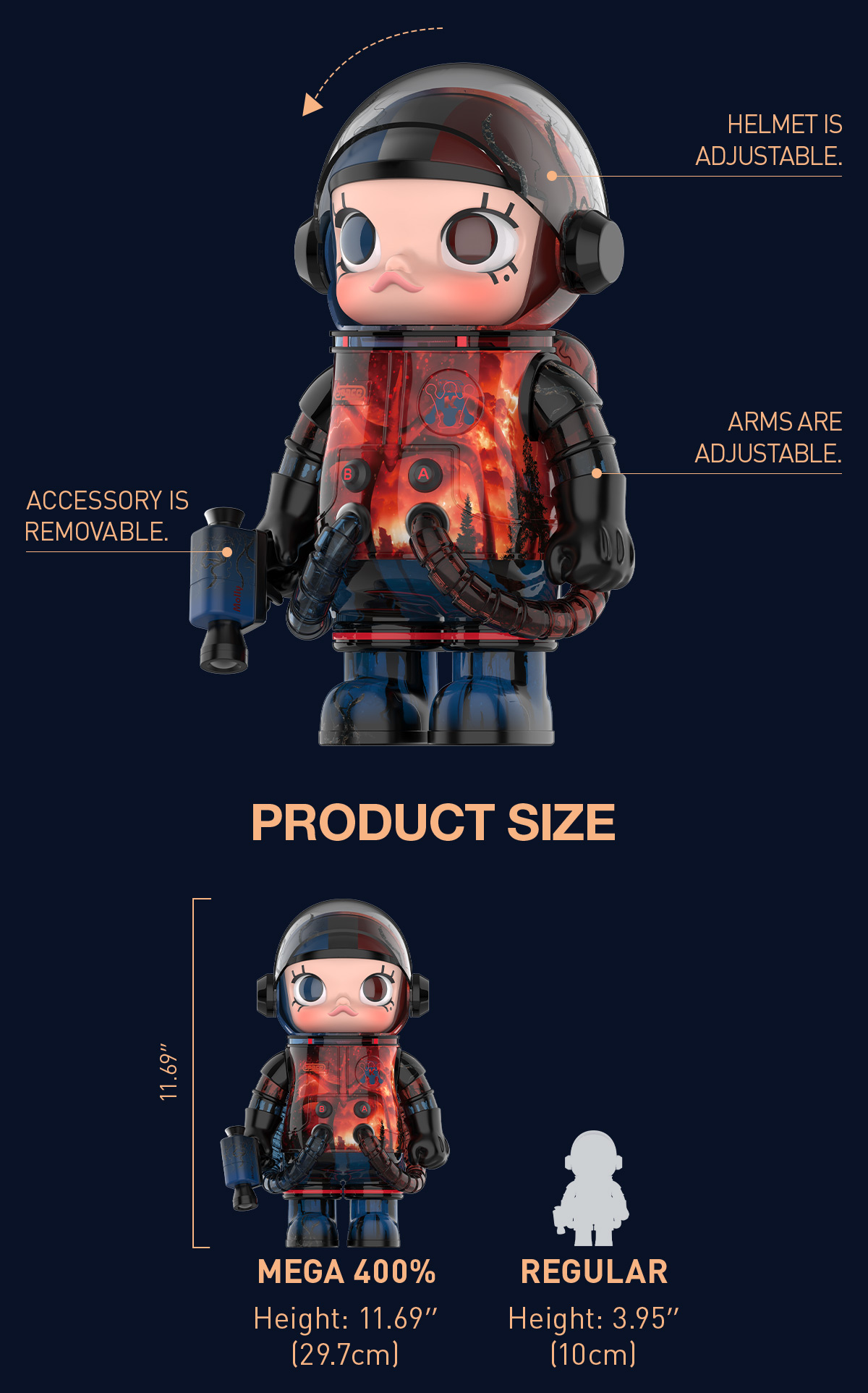 MEGA SPACE MOLLY 400% Stranger Things - POP MART (United States)