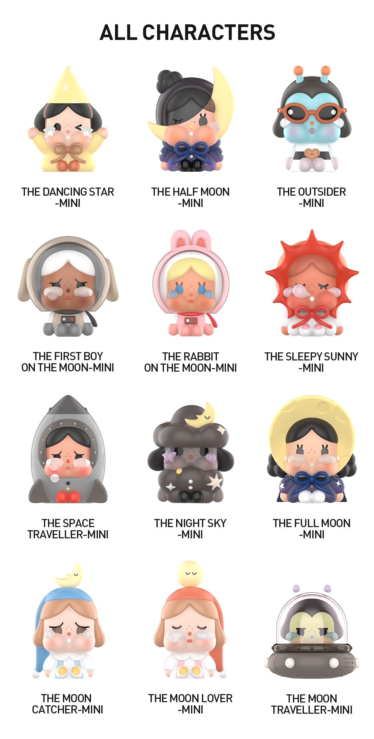 POP NOW:CRYBABY CRYING TO THE MOON-SITTING SERIES FIGURES - POP