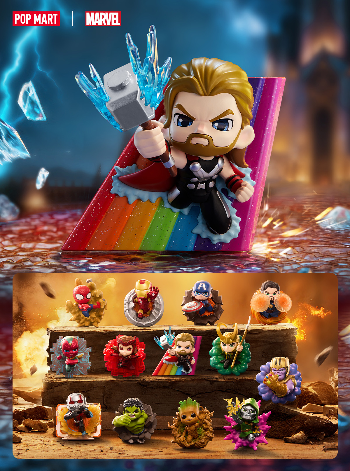 Marvel Superhero Collab｜Spider-Man Licensed Blind Box Set｜POP