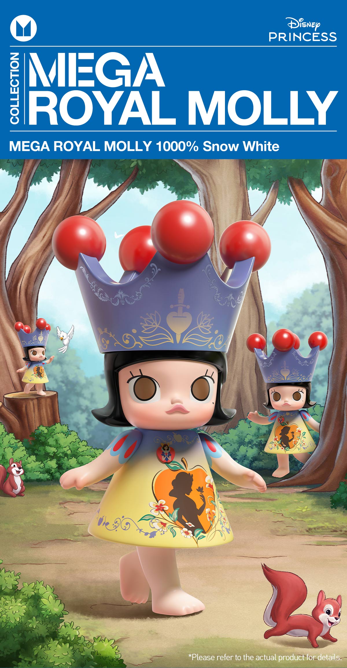 その他 POPMART Mega  Molly 1000% White MEGA ROYAL MOLLY 1000% Snow White - POP MART (United States)
