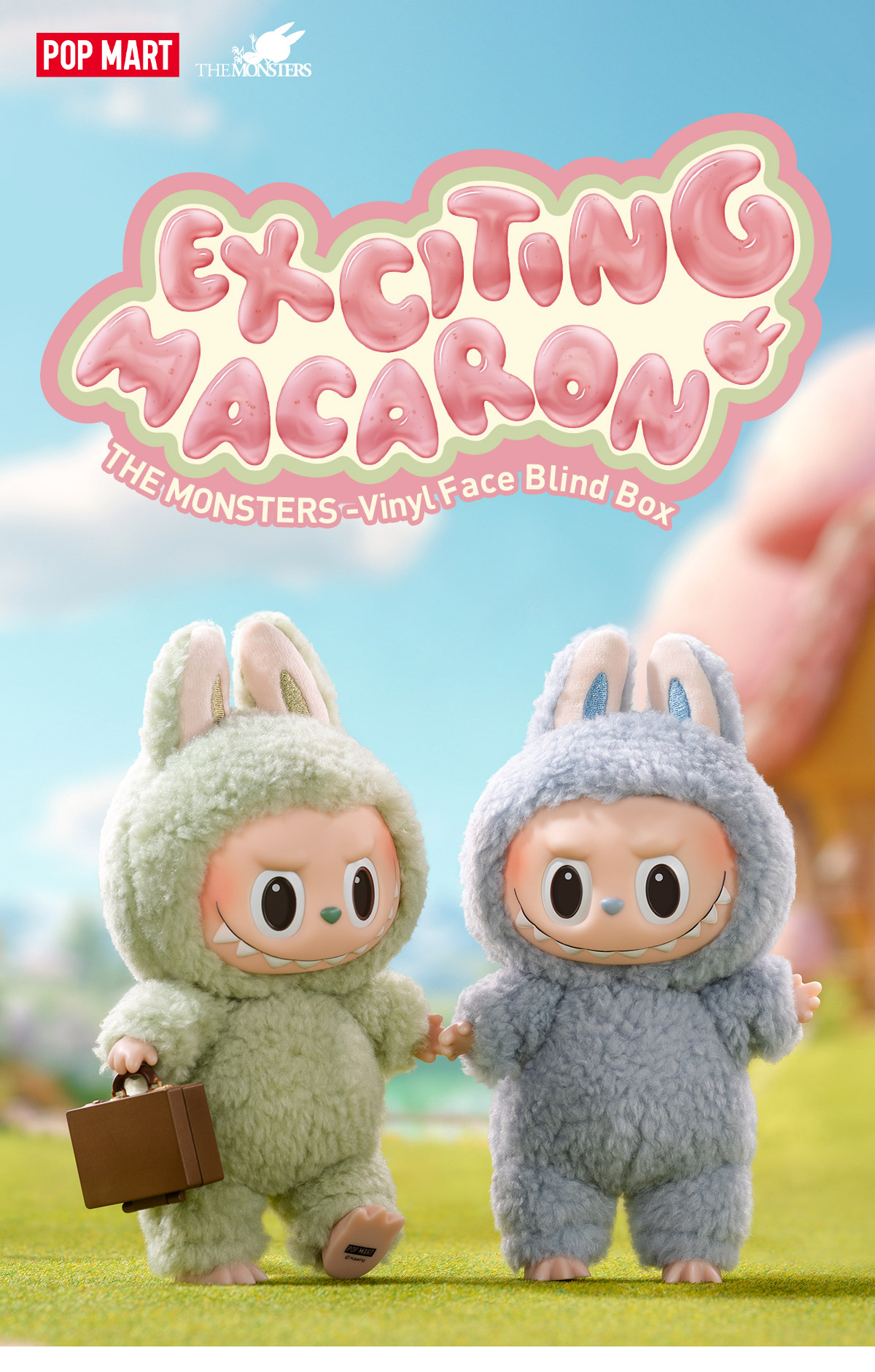 Vinyl Face Exciting Macaron ブラインドボックス The Labubu Exciting Macaron Vinyl Face - Blind Box