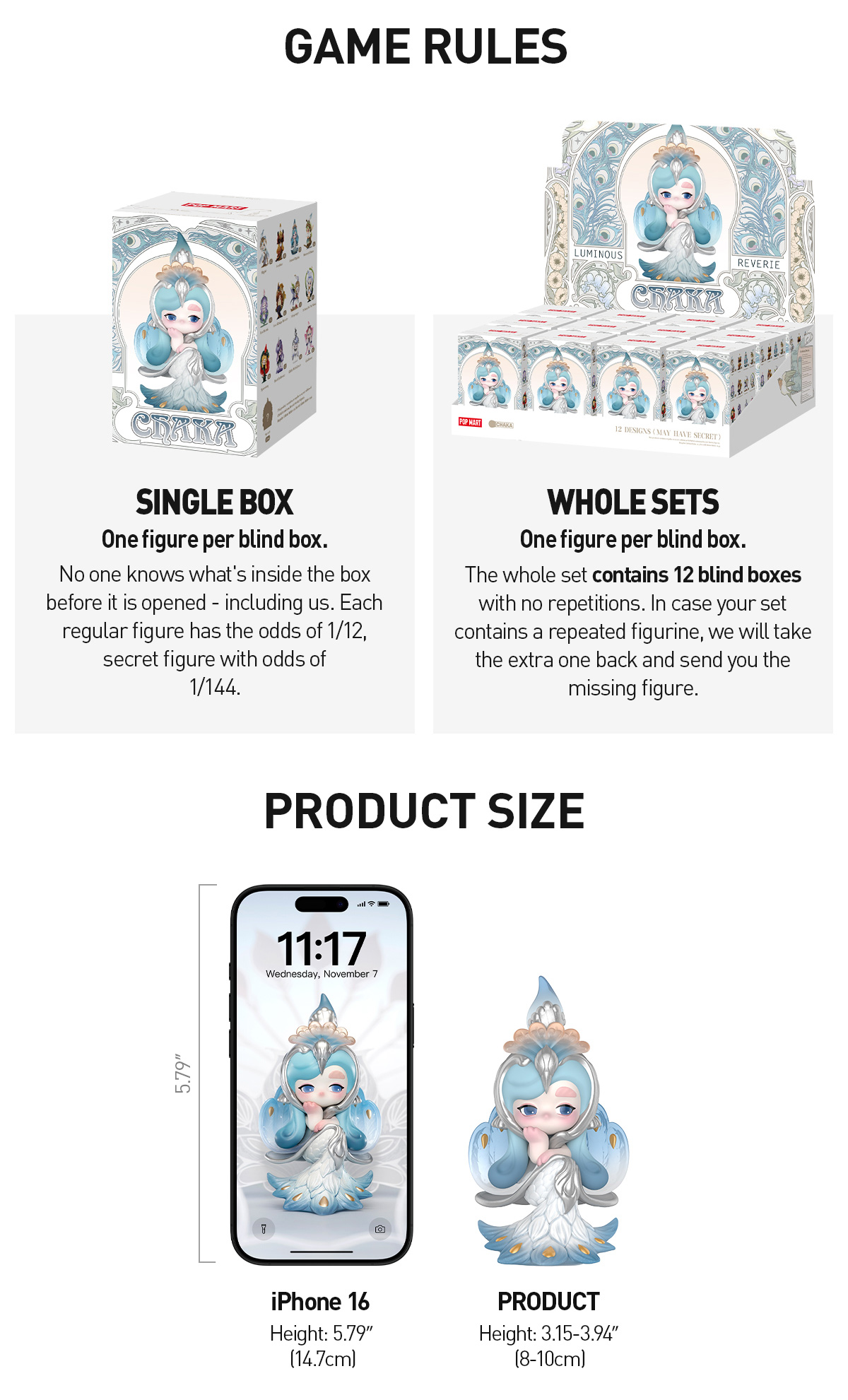 POP NOW:CHAKA Luminous Reverie Series Figures - POP MART (United