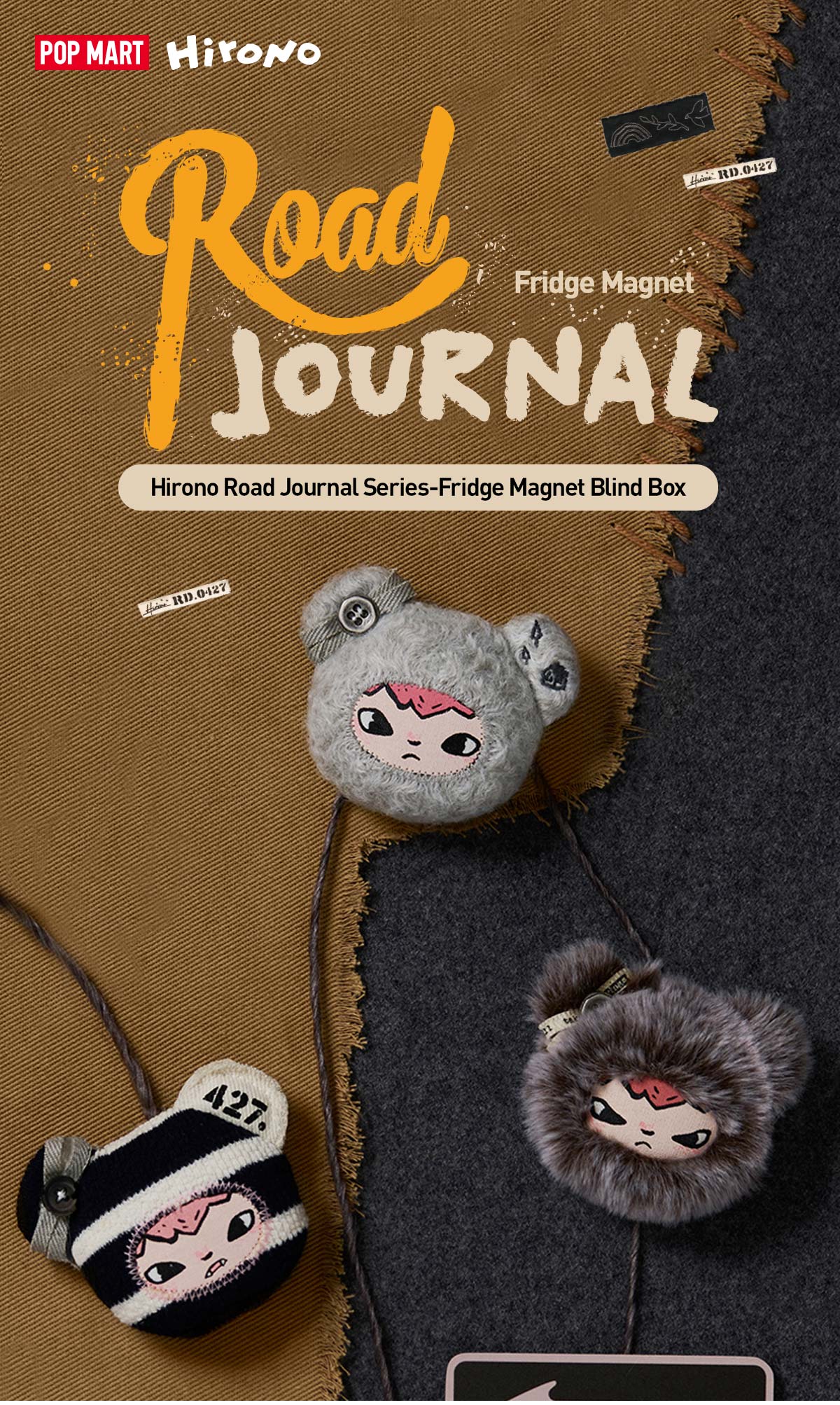 POP NOW:Hirono Road Journal Series-Fridge Magnet Blind Box - POP