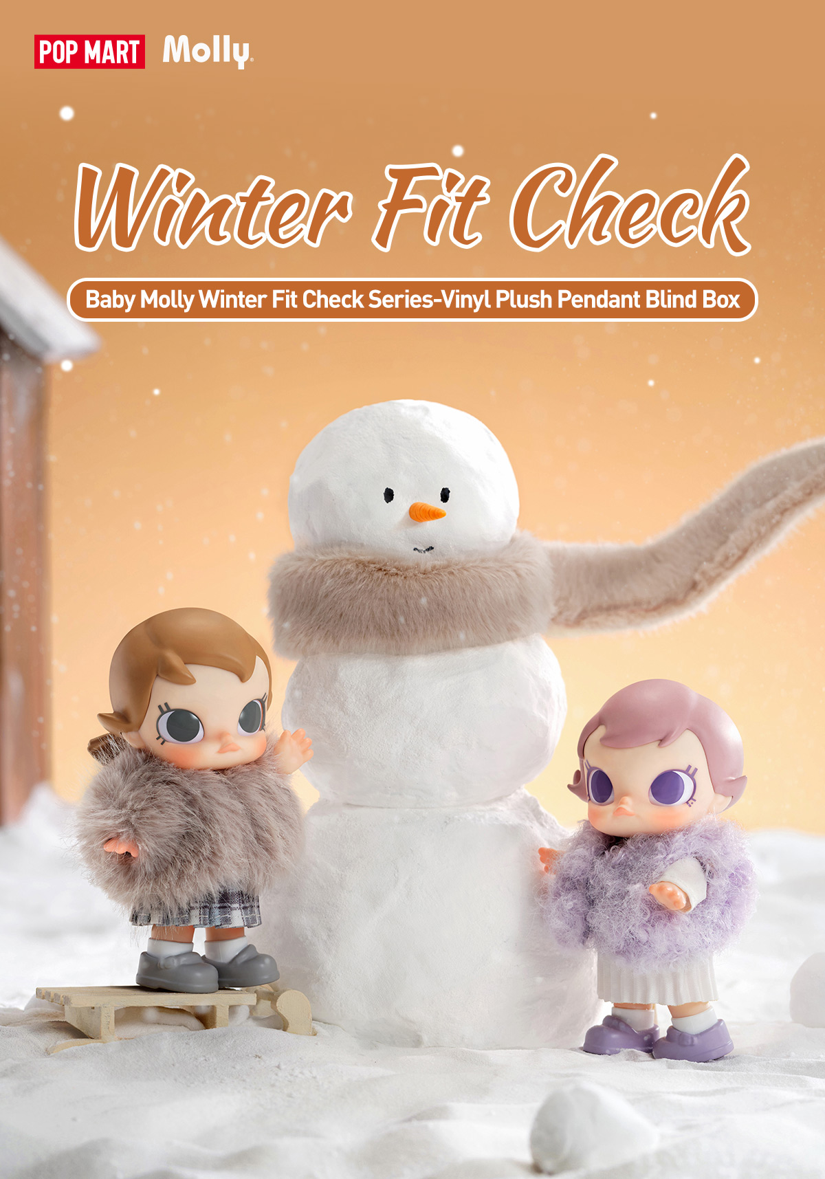 POP NOW:Baby Molly Winter Fit Check Series-Vinyl Plush Pendant