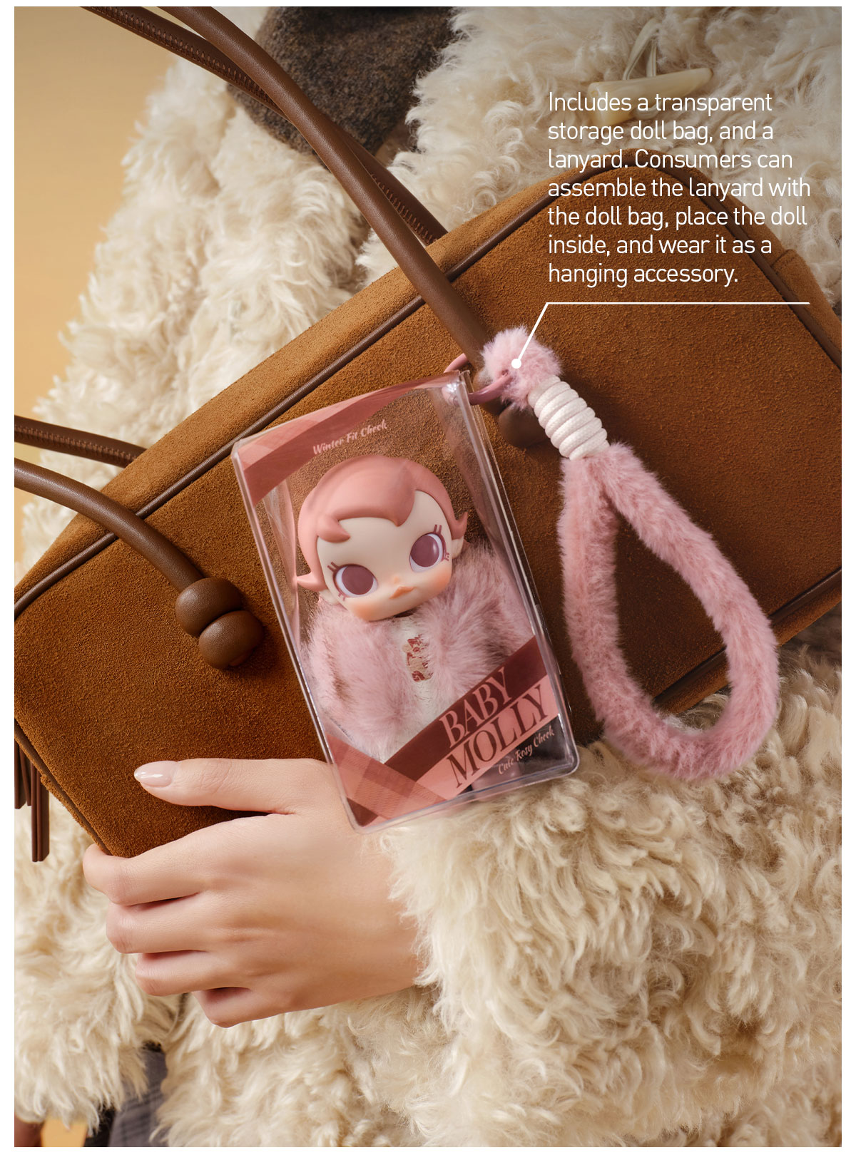 POP NOW:Baby Molly Winter Fit Check Series-Vinyl Plush Pendant