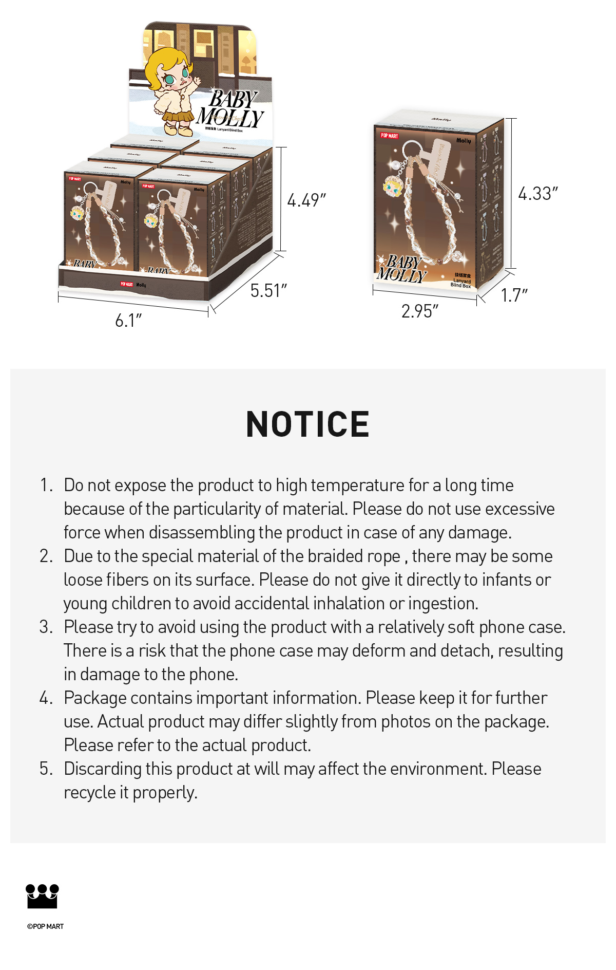 POP NOW:Baby Molly Winter Fit Check Series-Lanyard Blind Box - POP