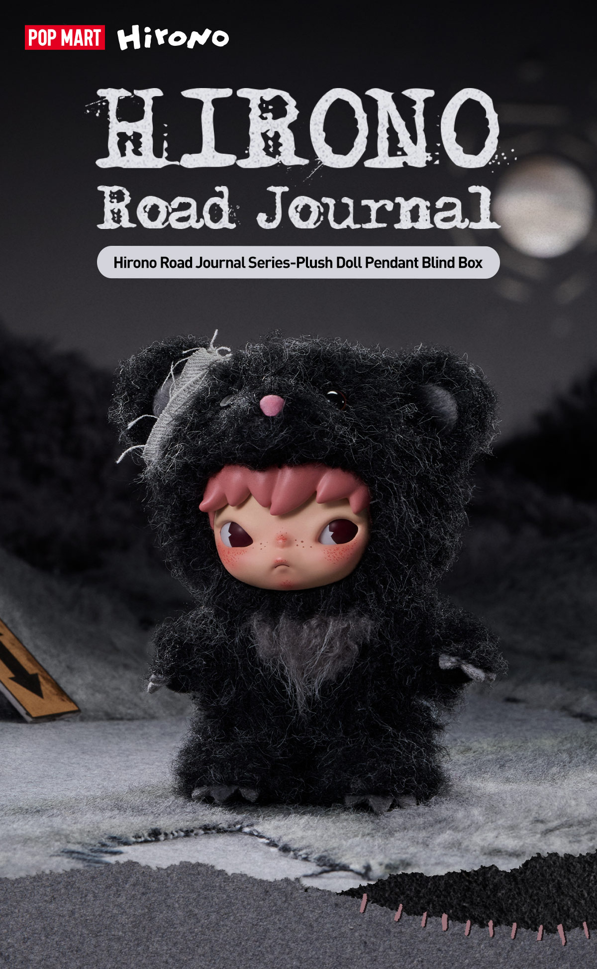 Hirono Road Journal Series-Plush Doll Pendant Blind Box - POP MART