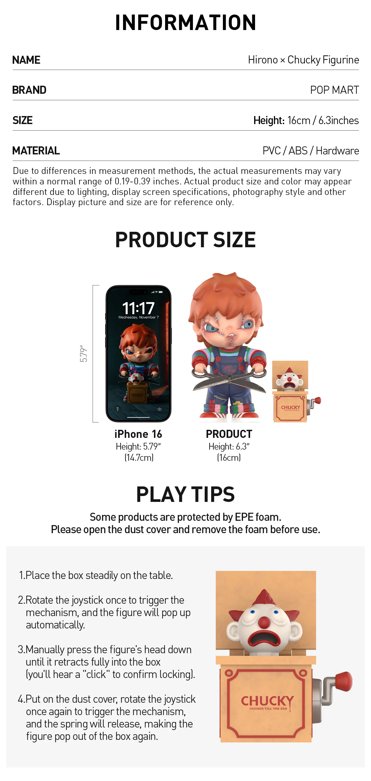 Hirono × Chucky Figurine - POP MART (Canada)