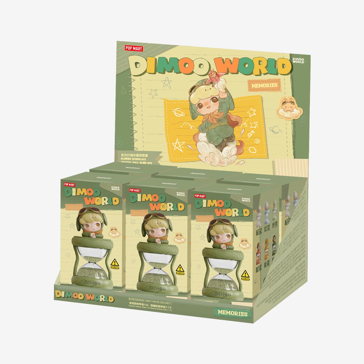 DIMOO Memories We Hold Series-Glowing Hourglass Crystal Ball Blind