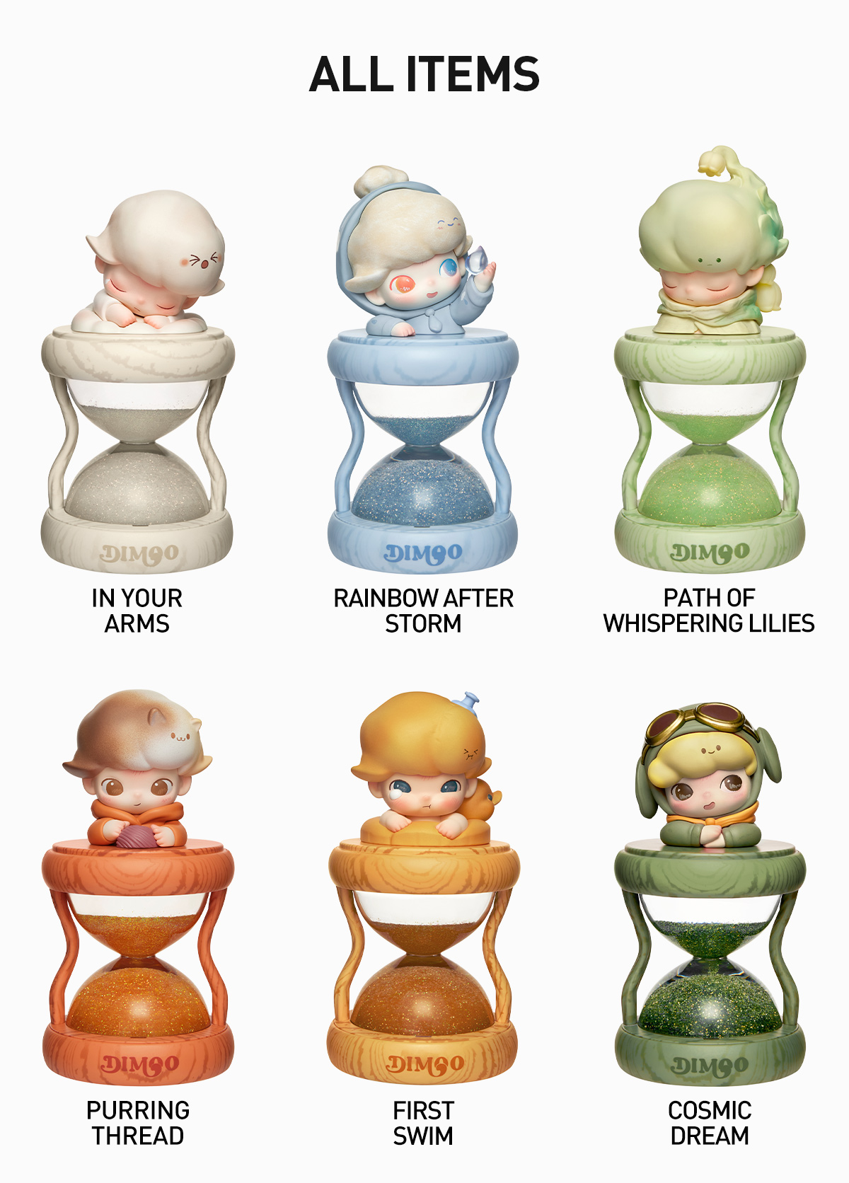 DIMOO Memories We Hold Series-Glowing Hourglass Crystal Ball Blind Box