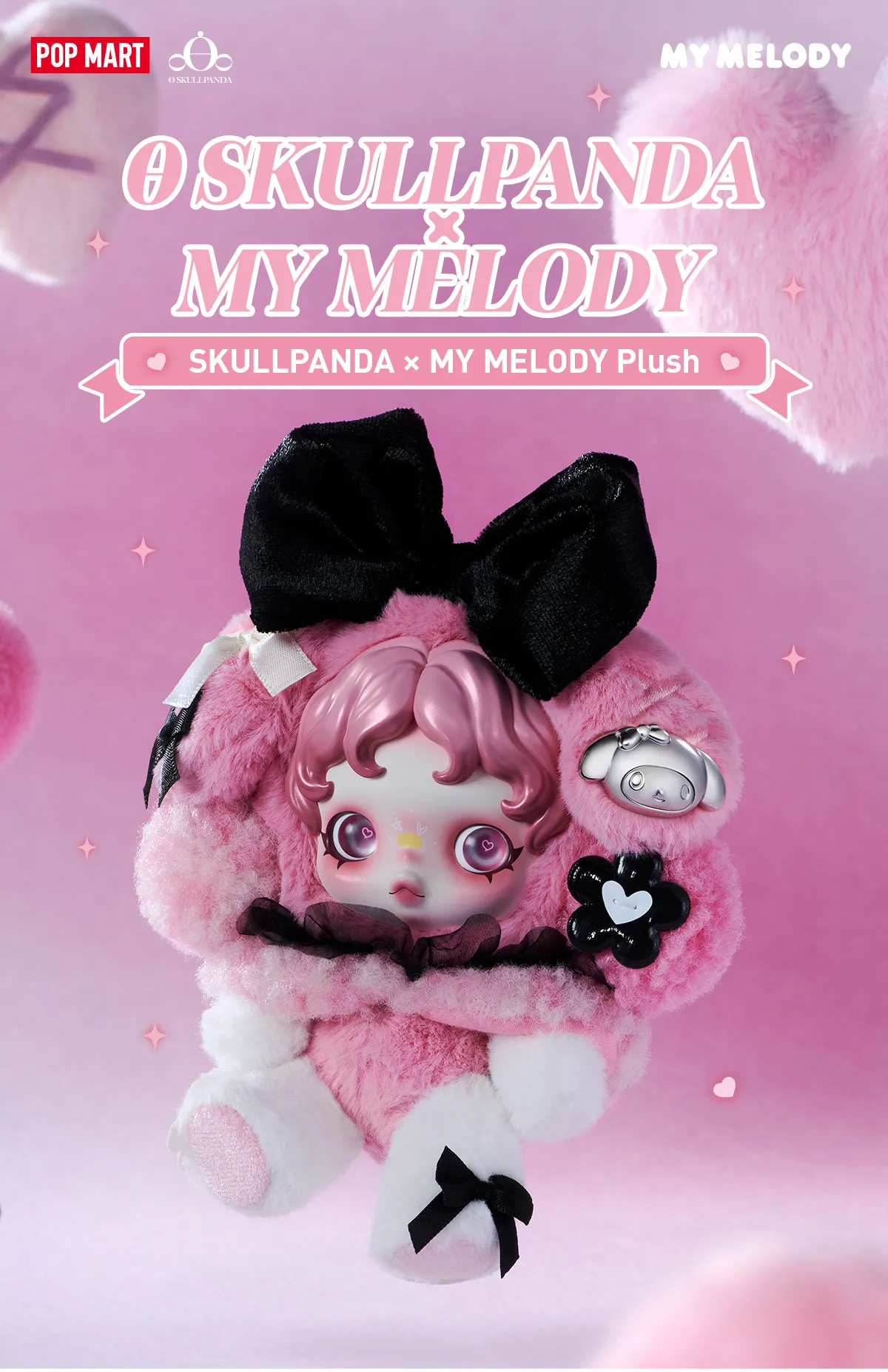 SKULLPANDA × MY MELODY Plush 3 format,webp