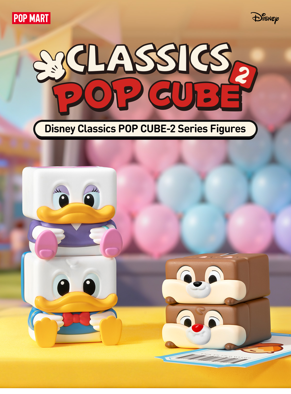 未開封 POP MART ディズニー POP CUBE1＆2 2BOXセット POP NOW:Disney Classics POP CUBE-2 Series Figures - POP MART