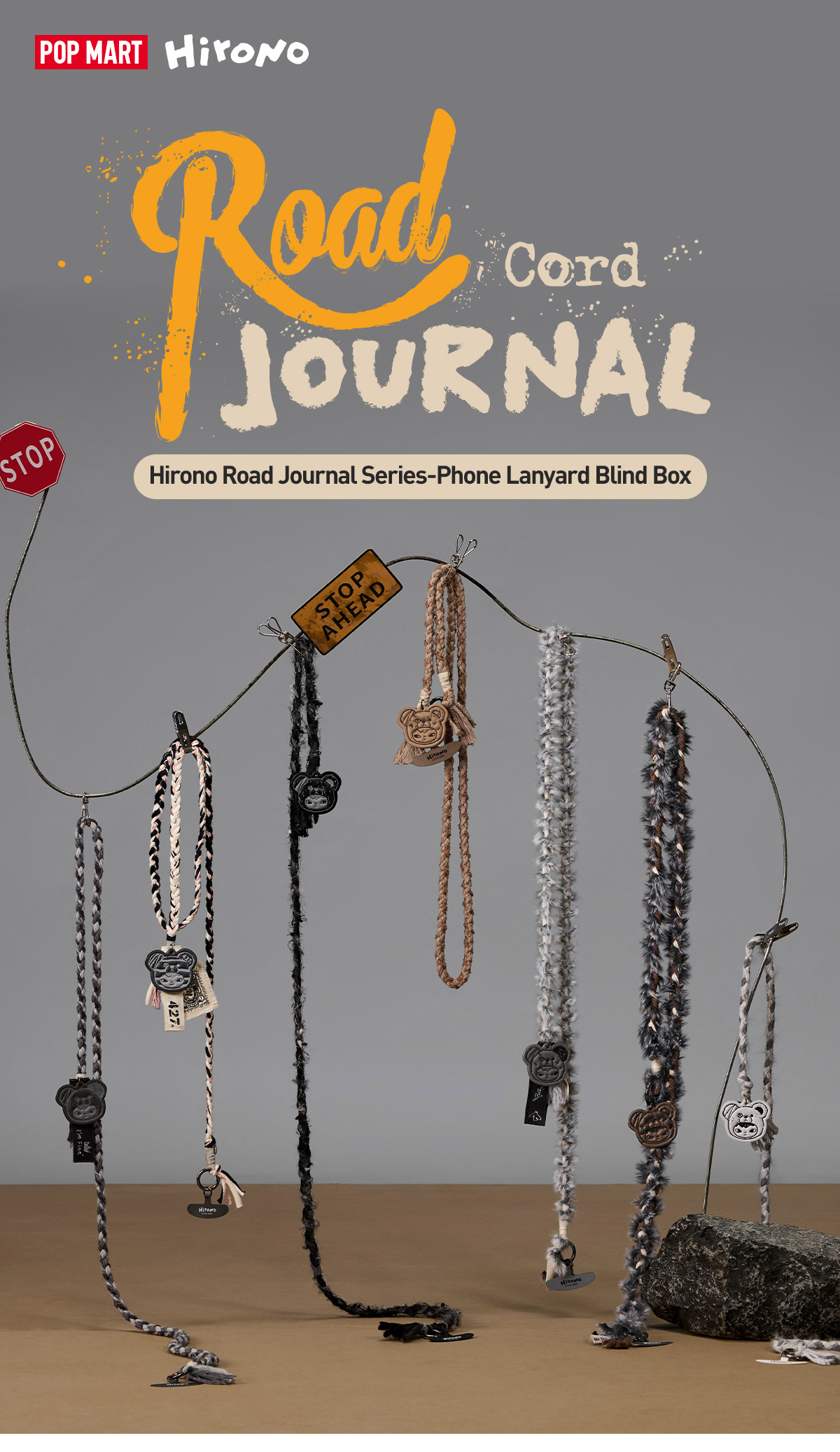 RonRon xiaorong ブラインドボックス POP NOW:Hirono Road Journal Series-Phone Lanyard Blind Box - POP