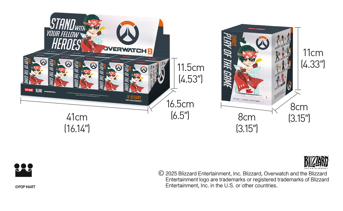 POP NOW:Overwatch Play of the Game Series Figures - POP MART (Mexico)