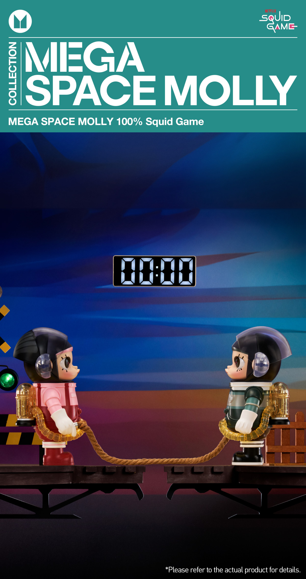 MEGA SPACE MOLLY 100% Squid Game - POP MART (Canada)