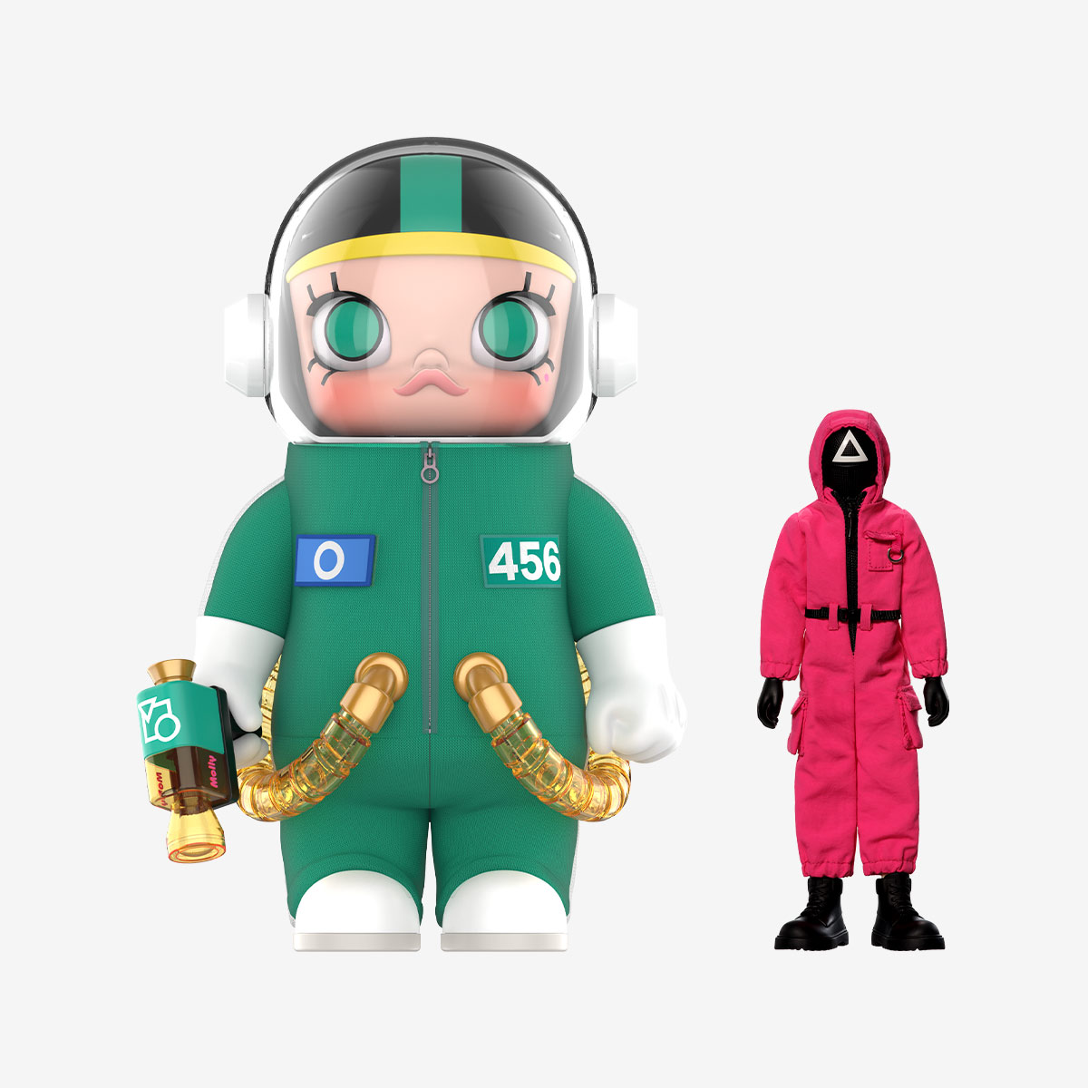 MEGA SPACE MOLLY 400% + Action Figure Squid Game Set - POP MART