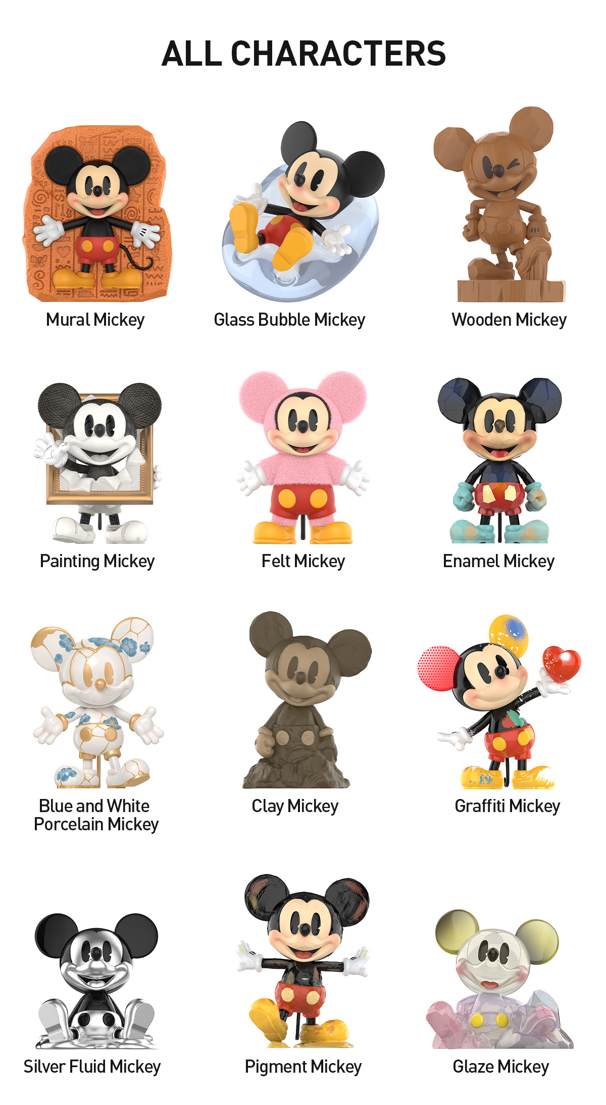 Disney Mickey Boundless Creativity Series Figures(PRE-ORDER)