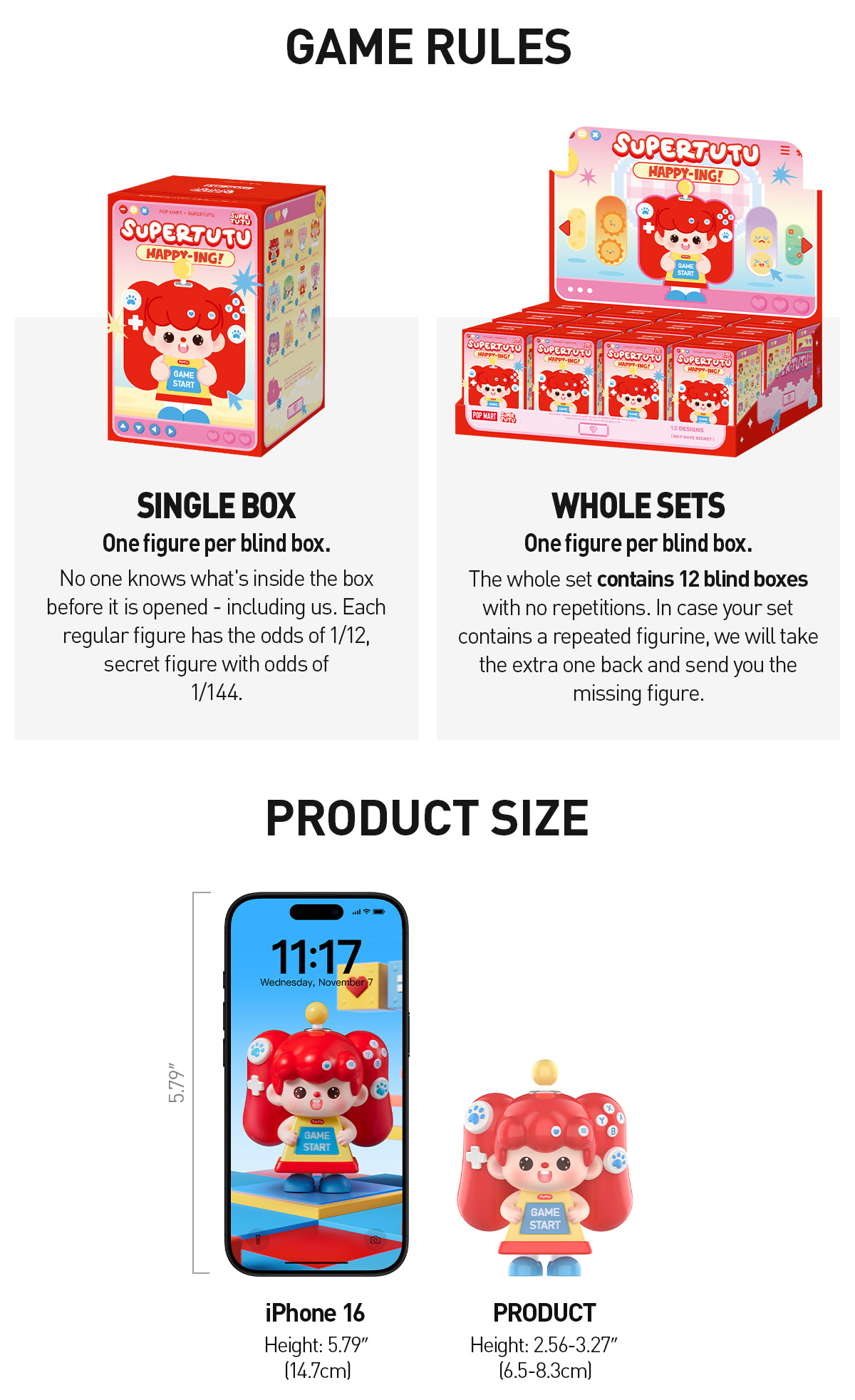 POP NOW:SUPERTUTU HAPPY-ING! Series Figures - POP MART (United States)