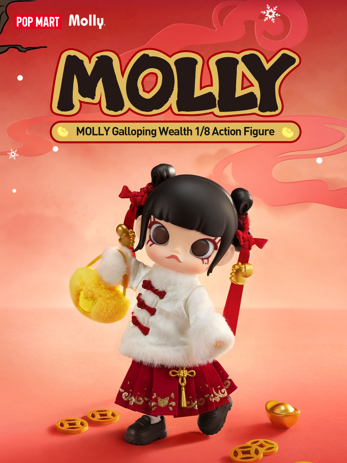 MOLLY Galloping Wealth 1/8 Action Figure - POP MART (United States)