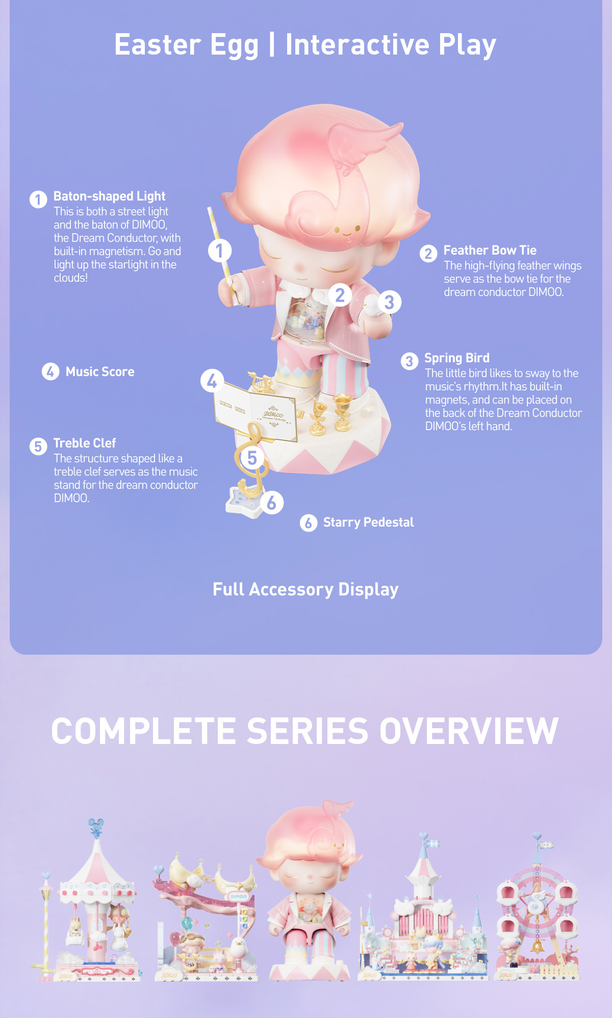 DIMOO Dream Melody Series Blocks-Dream Conductor|POP MART US Official