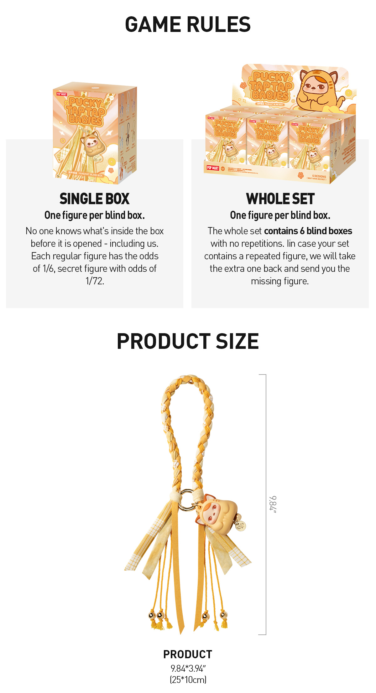 POP NOW:Pucky Tap Tap Babies Series-Pendant Blind Box - POP MART