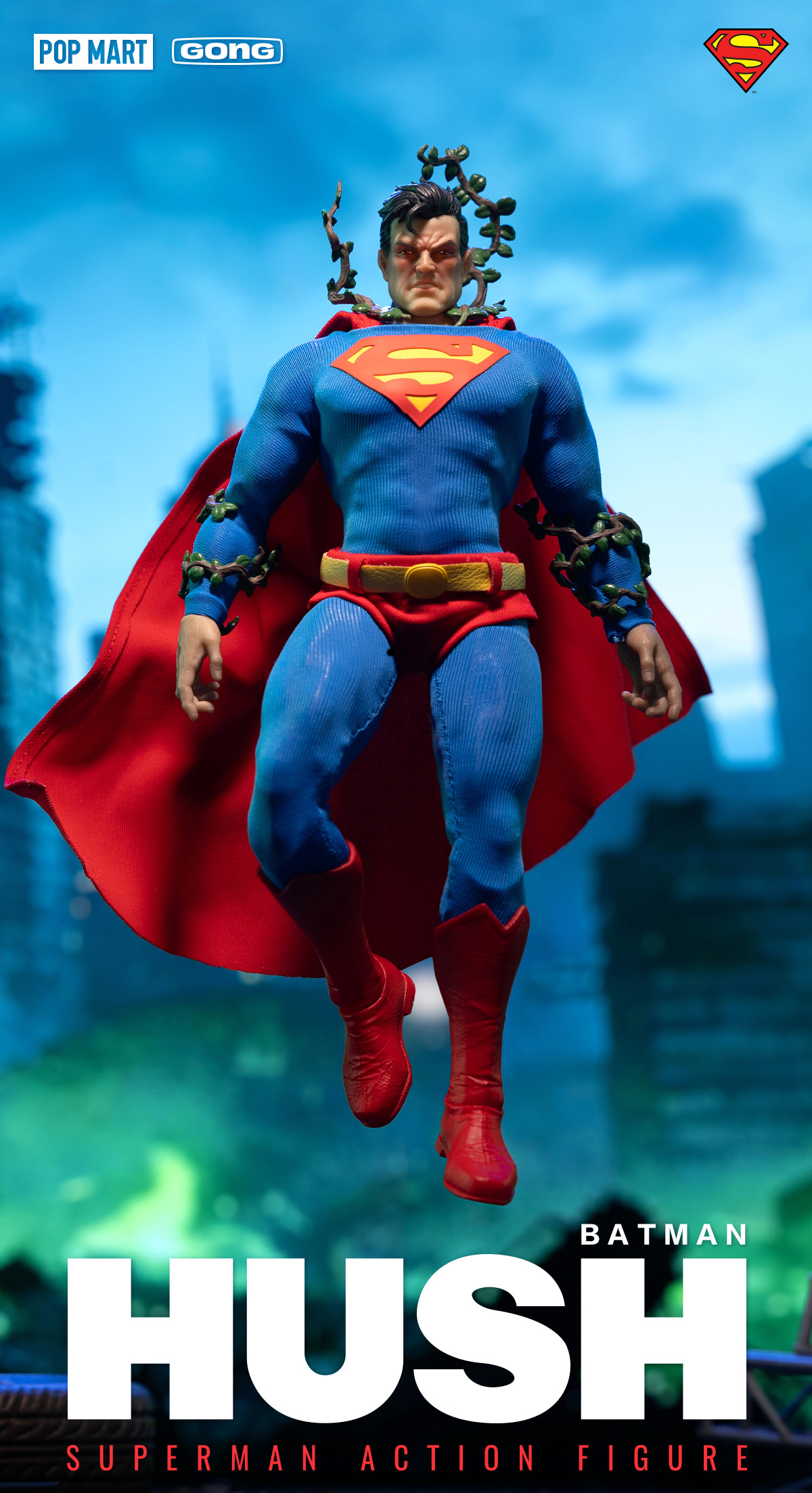 DC BATMAN:HUSH Superman 1/12 Action Figure - POP MART (United States)