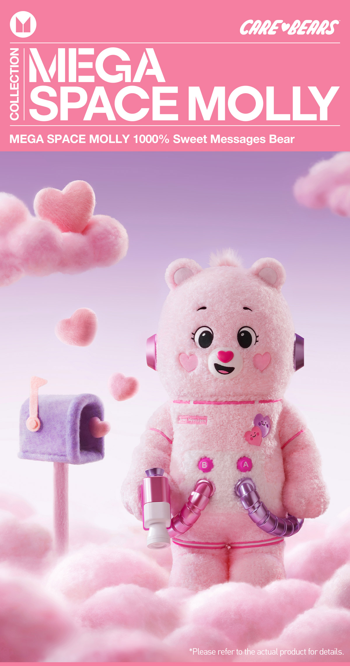 MEGA SPACE MOLLY 1000% Sweet Messages Bear - POP MART (United States)