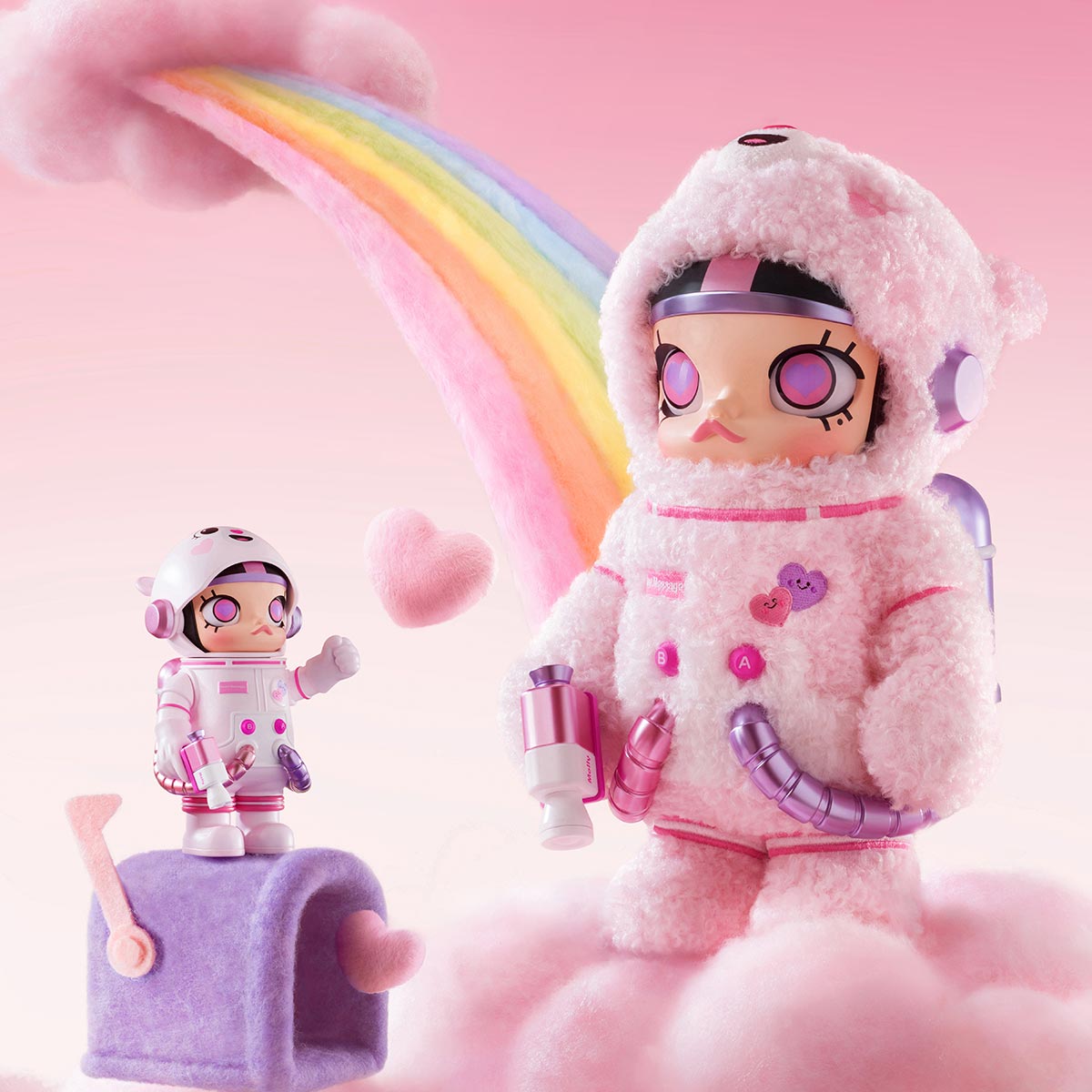 MEGA SPACE MOLLY 400%+100% Sweet Messages Bear|POP MART US Official