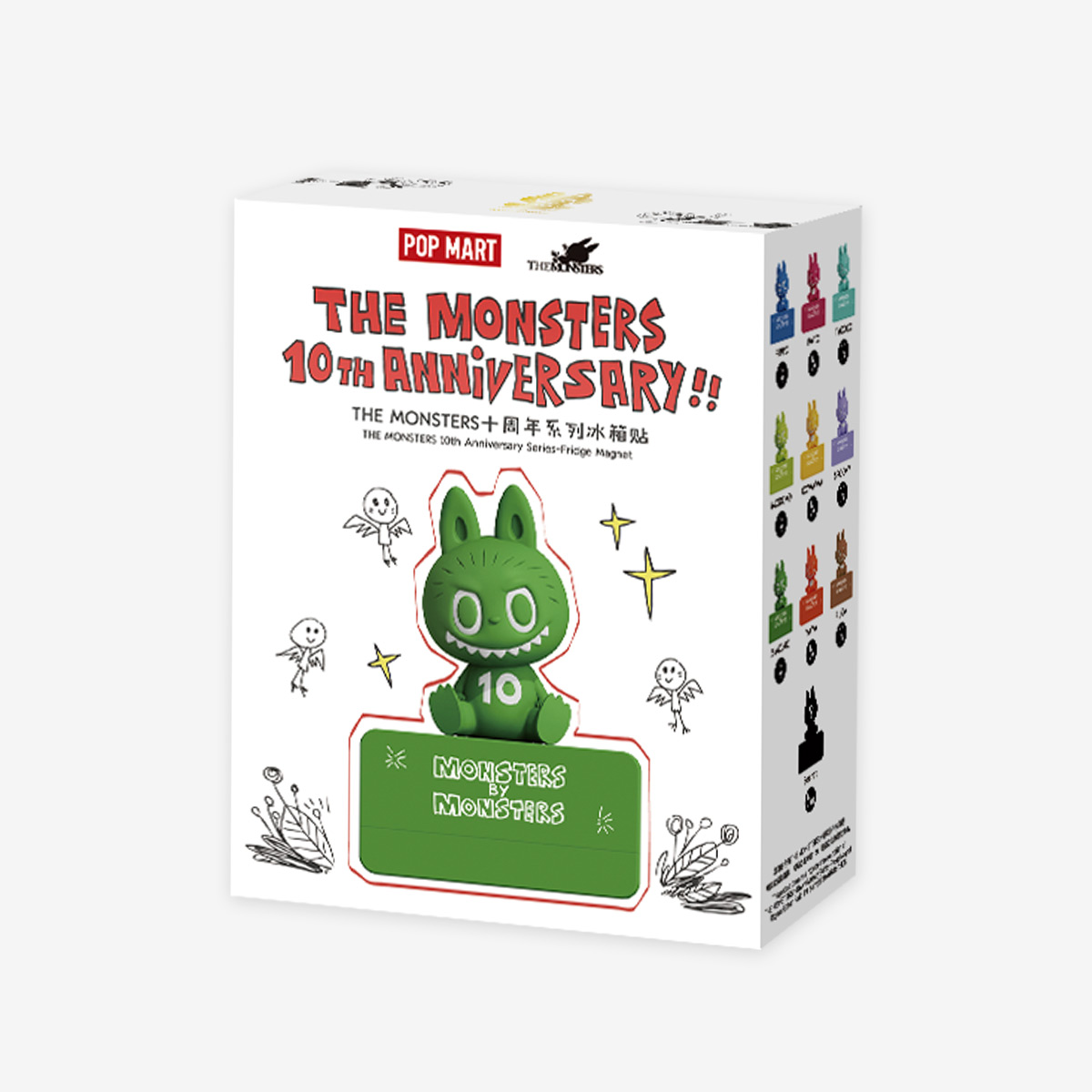 THE MONSTERS 10th Anniversary Series Fridge Magnet - POP MART