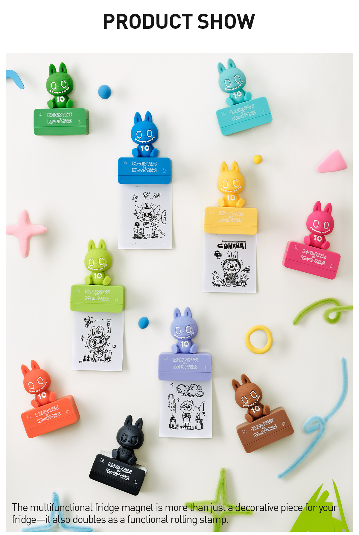 ラブブ　THE MONSTERS 10th Anniversary マグネット THE MONSTERS 10th Anniversary Series Fridge Magnet - POP MART