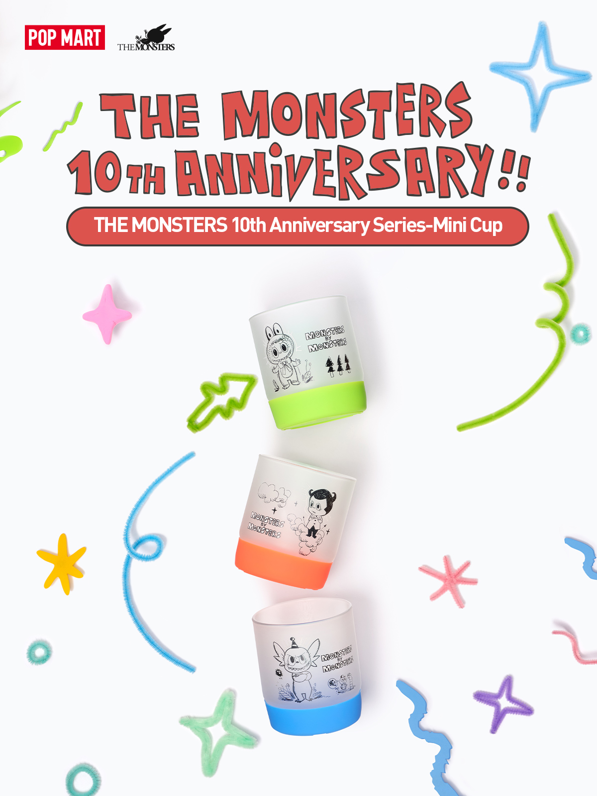 THE MONSTERS 10th Anniversary 限定セットA THE MONSTERS 10th Anniversary Series-Mini Cup|POP MART US Official