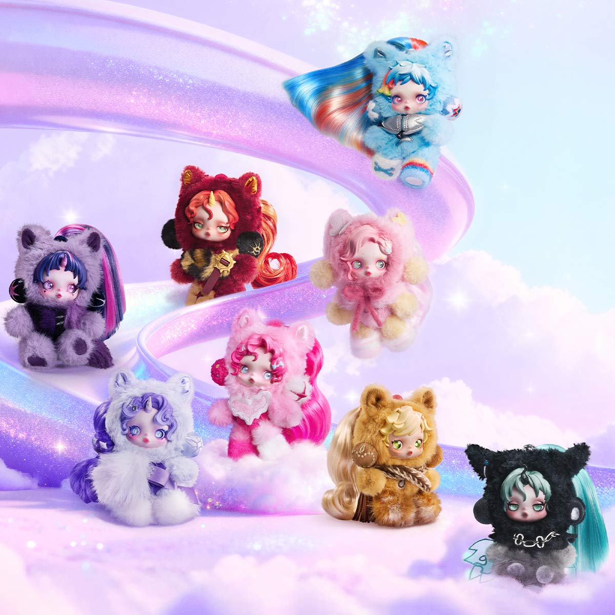 POPMART SKULLPANDA x My Little Ponyぬいぐるみ SKULLPANDA × My Little Pony Series Plush Doll Pendant - POP MART