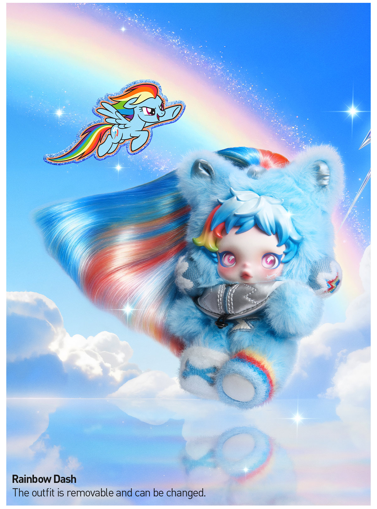 SKULLPANDA × My Little Pony Series Plush Doll Pendant - POP MART