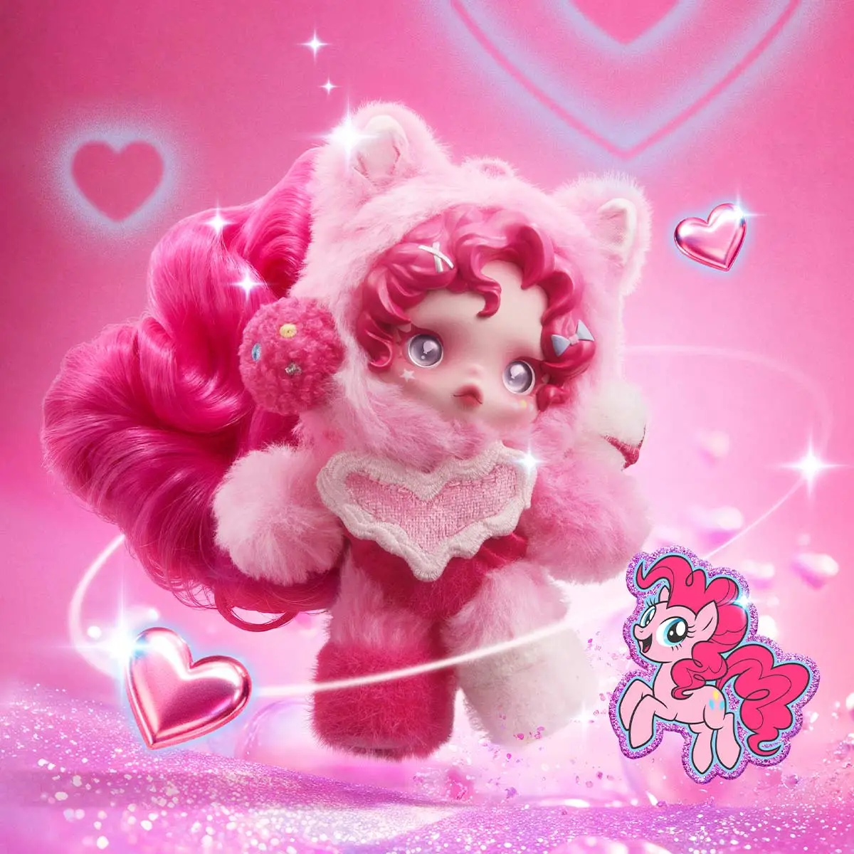 SKULLPANDA × My Little Pony Series Plush Doll Pendant - POP MART 