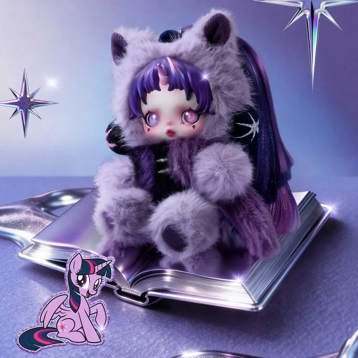 SKULLPANDA × My Little Pony Series Plush Doll Pendant - POP MART 